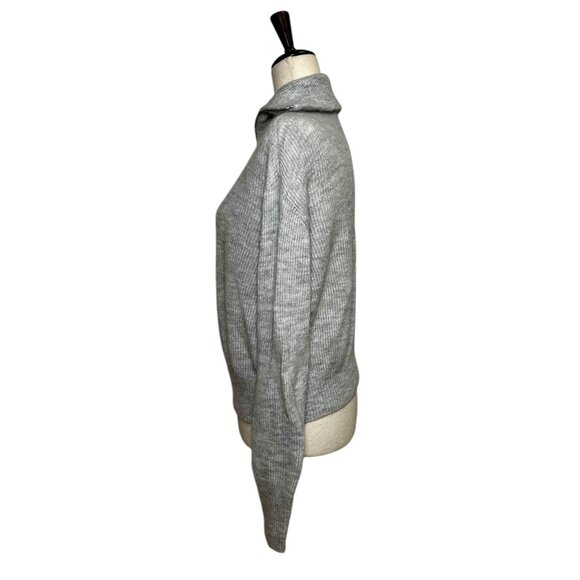 Quince Baby Alpaca Wool Quarter Zip Sweater Light Gray Women’s Medium Minimalist - Picture 3 of 9